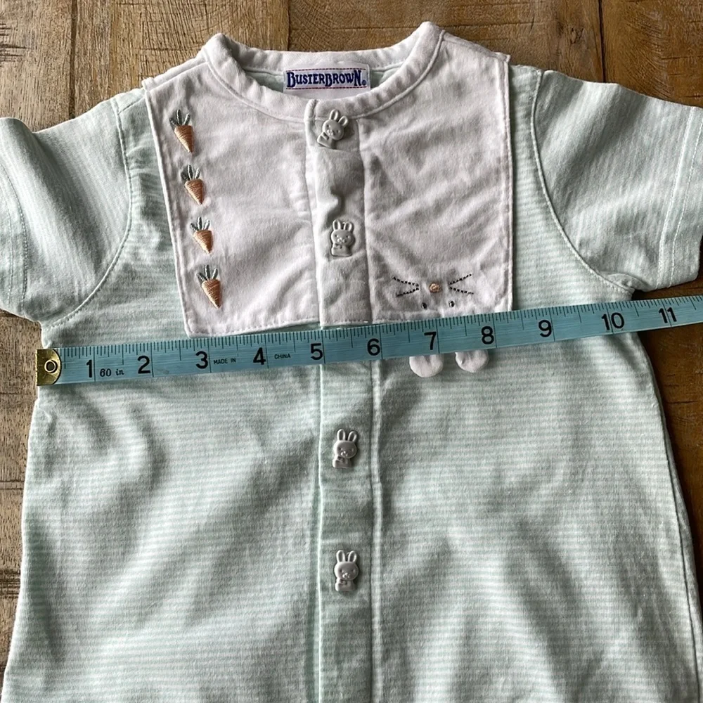 Vintage Buster Brown bunny romper 6/9m